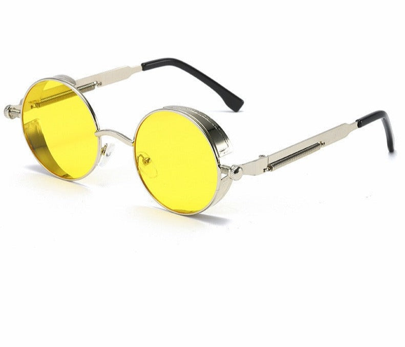 LANÇAMENTO 2023 - Óculos de Sol Vintage SteamPunk Unissex  COMPRE 1 LEVE 2 + FRETE GRÁTIS